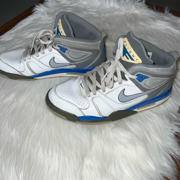 Nike Air flight Mens size 11.5. White/blue/gray vintage - Picture 9 of 10